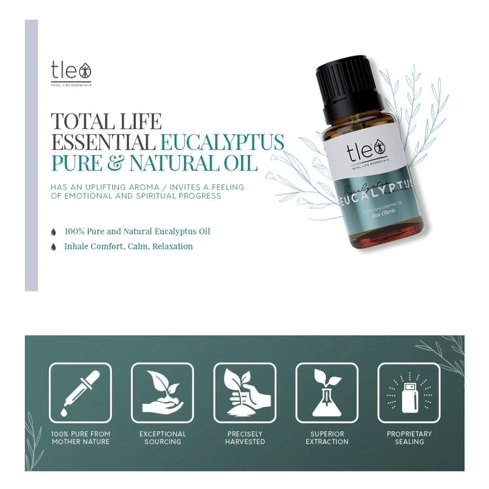 SEALED! Total Life Essentials 100% Pure Essential Oil 6pc Set - Gift/Starter Set